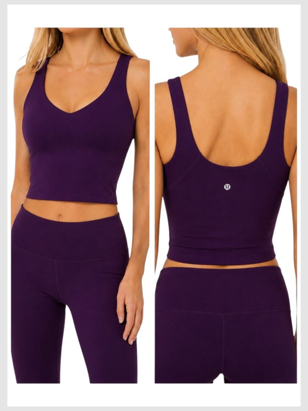 Lululemon Align Tank Top Dramatic Magenta Built-In Bra 6